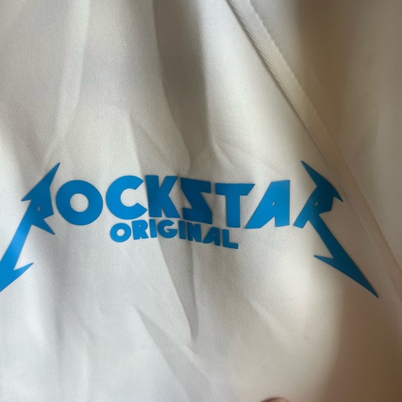 Halfheart polyester zip-up Rockstar jacket with rainbow sleeves 🌈 Small - Picture 3 of 7